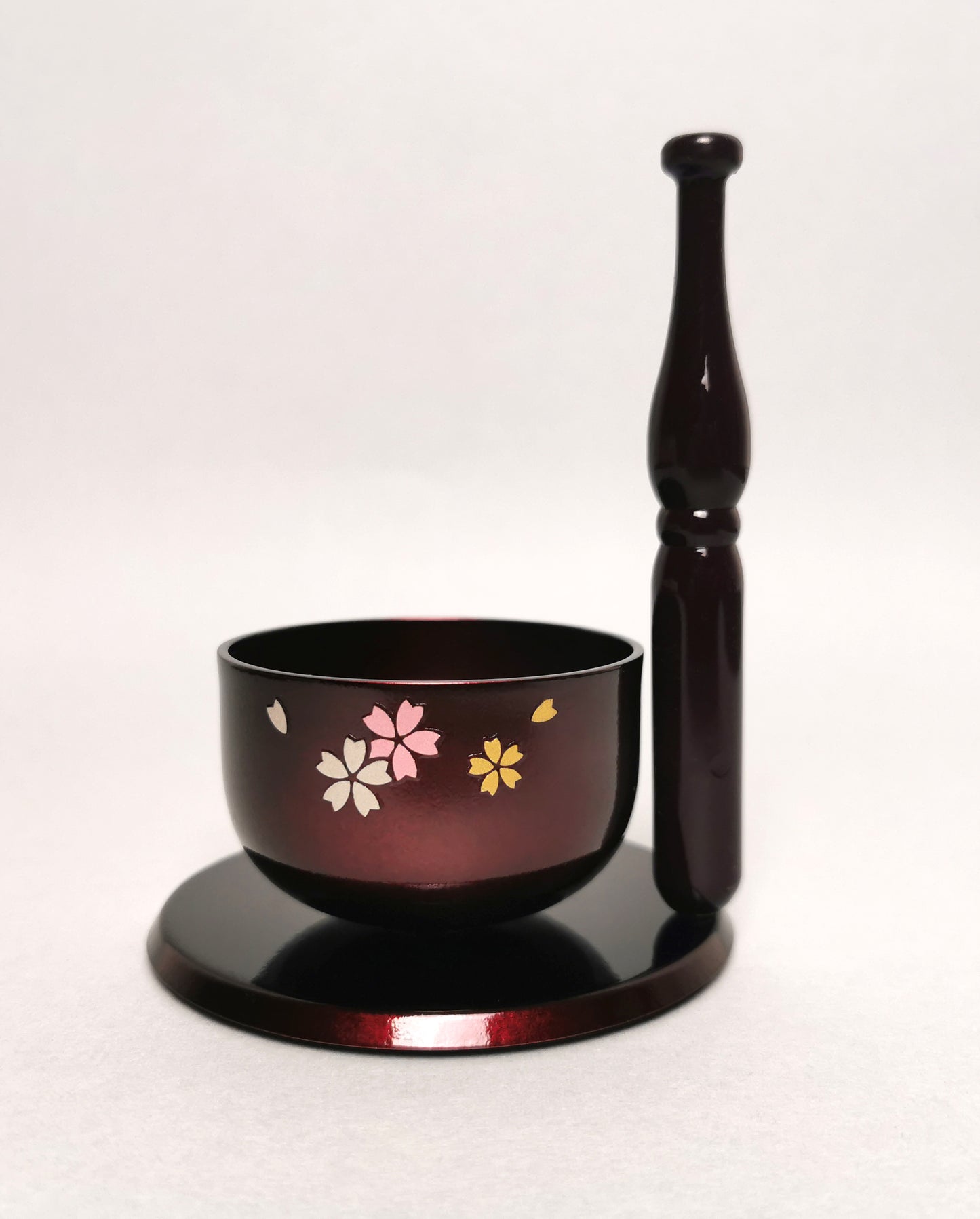 B-AK-121W AK-印花小型鈴套裝(酒紅色)