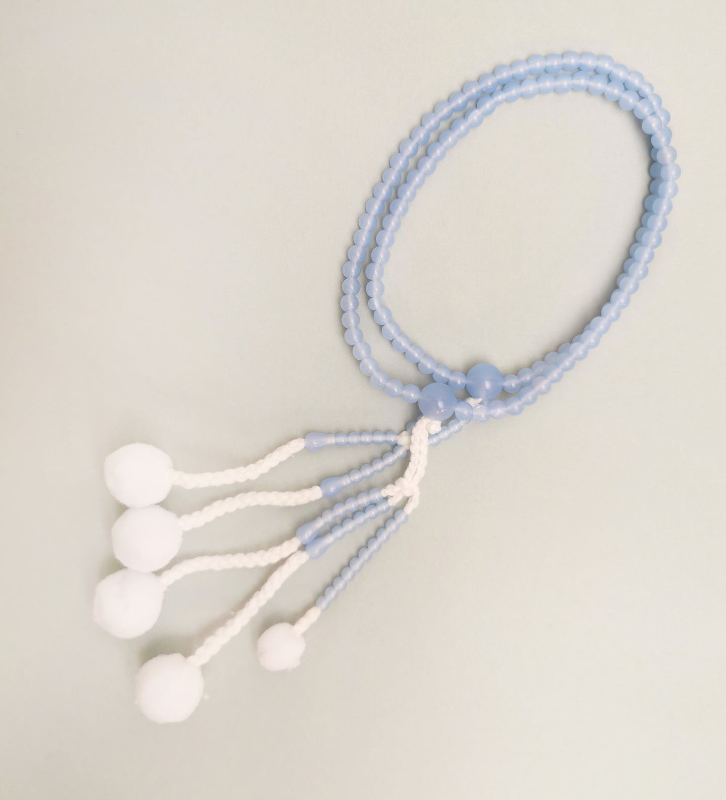 D-AK-043-27 AK-PC唸珠(粉藍)